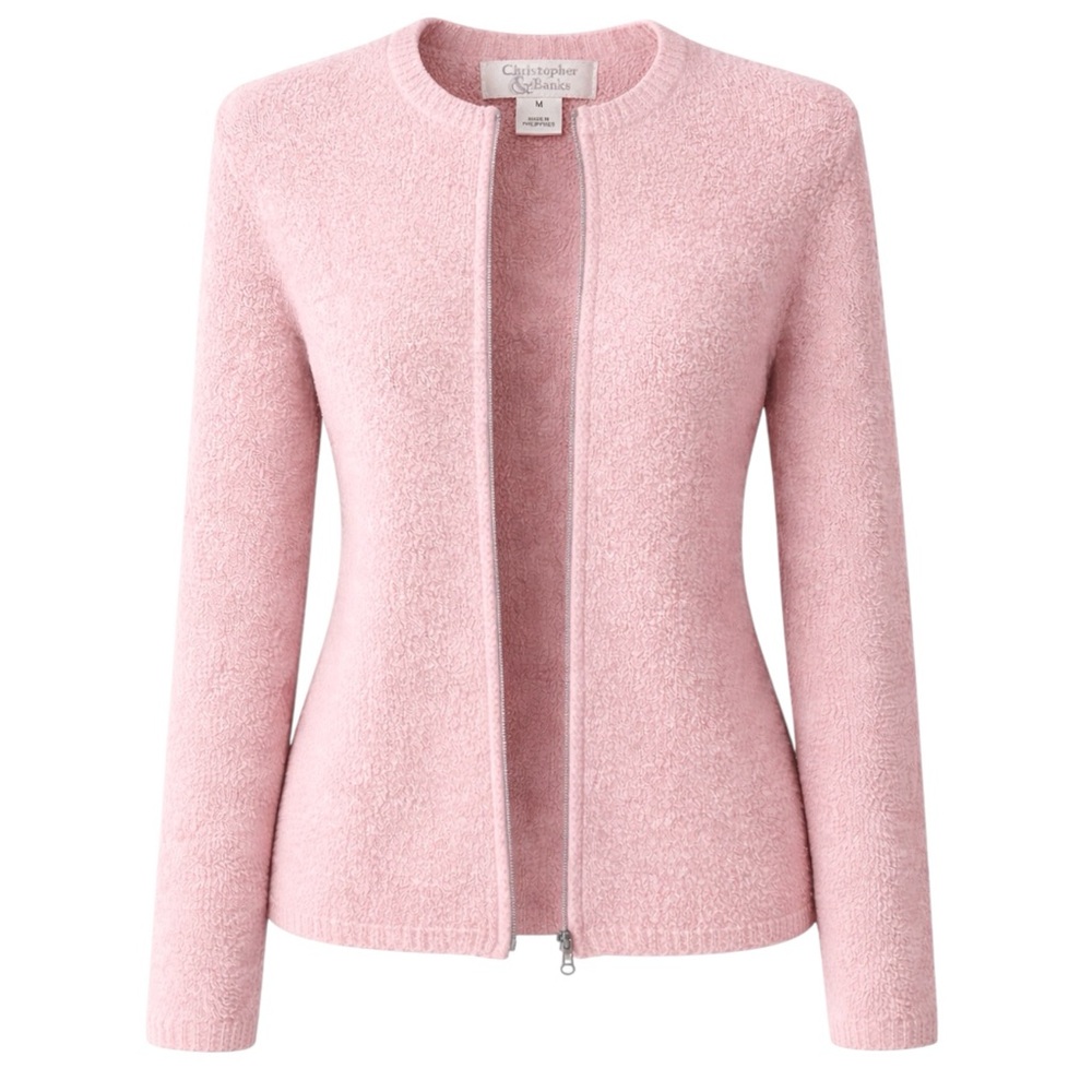Christopher & Banks Soft Pink Cardigan Medium